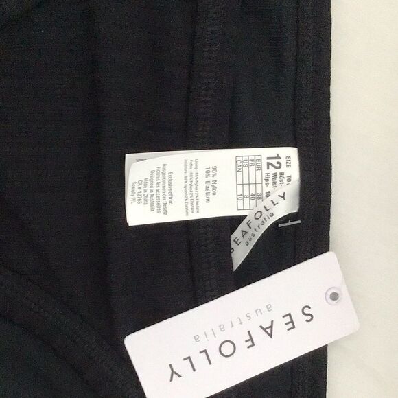 NWT Seafolly Inka Ribbed Hipster Bikini Bottom - Picture 5 of 6